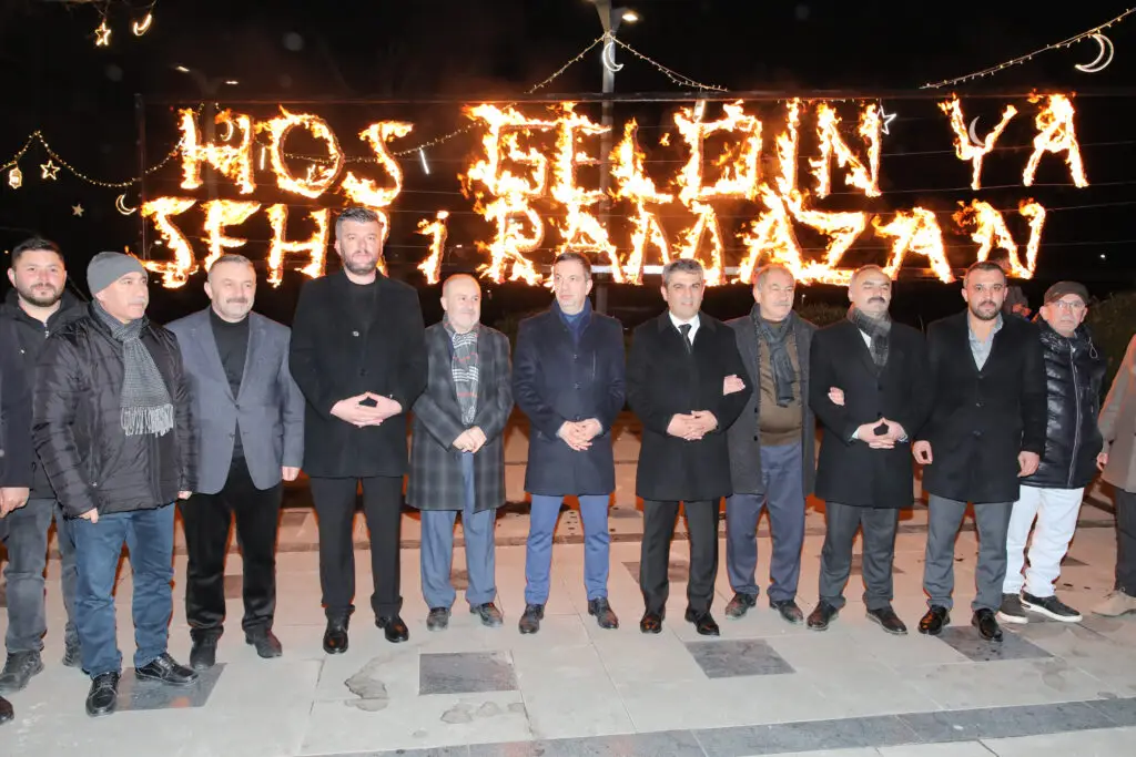 İLÇEMİZDE RAMAZAN MAHYASI YAKILDI