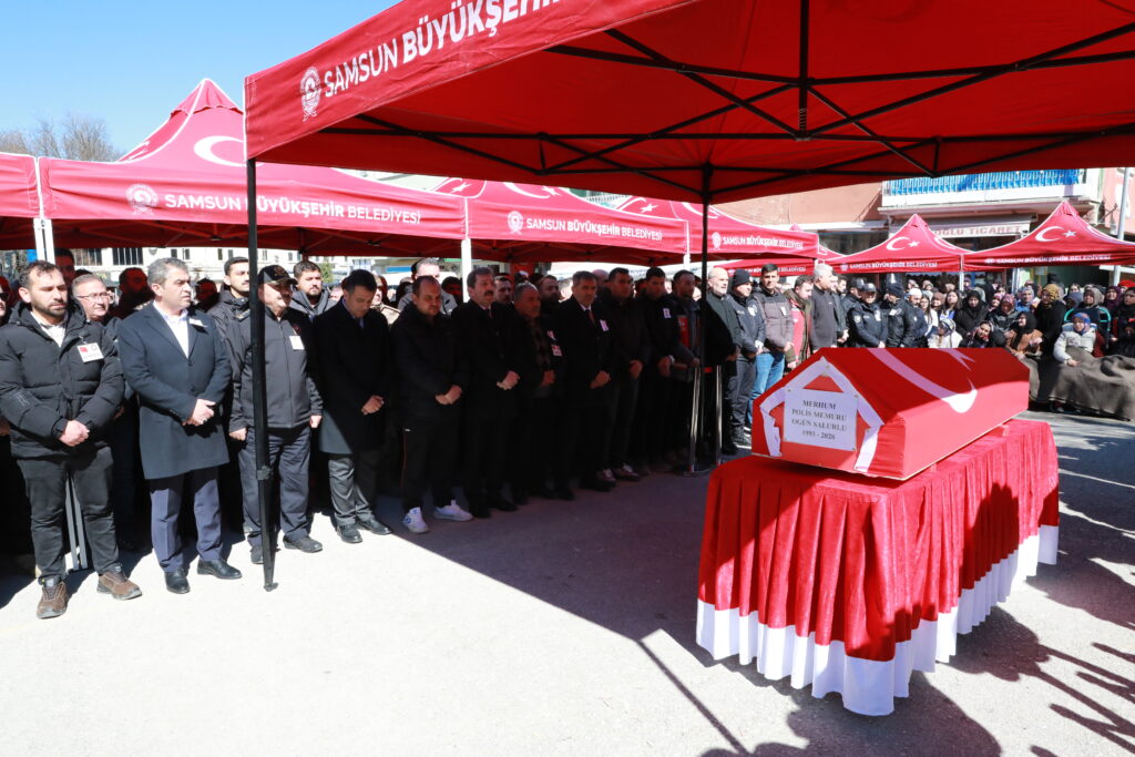 POLİS MEMURU DUALARLA UĞURLANDI